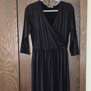 Reborn Black Wrap Dress